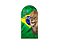 Painel De Festa Romano 1,00x2,00- Religioso Leão e Bandeira do Brasil 056 - Imagem 1