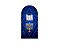 Painel De Festa Romano 1,00x2,00- Bar Mitzvá Azul Marinho 057 - Imagem 1