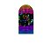 Painel De Festa Romano 1,00x2,00- Notas Musicais Balada Efeito Neon 012 - Imagem 1