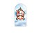 Painel De Festa Romano 1,00x2,00- Natal Papai Noel na Floresta de Neve 039 - Imagem 1