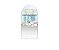 Painel De Festa Romano 1,00x2,00- Cachorrinhos Pet Shop Azul 005 - Imagem 1