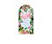 Painel De Festa Romano 1,00x2,00- Tropical Flamingos Folhas 021 - Imagem 1