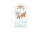 Painel Romano Veste Fácil 1,00x2,00 - Natal Rena Cute Aquarela 022 - Imagem 1