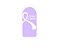 Painel Romano Veste Fácil 1,00x2,00 - Venci o Câncer Roxo 026 - Imagem 1