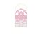 Painel Romano Veste Fácil 1,00x2,00 - Casinha de Bonecas Rosa 011 - Imagem 1