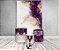 Painel De Festa Vertical 1,50 x 2,20 + Trio De Capas Cilindro - Efeito Mármore Roxo com Dourado 107 - Imagem 2