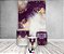 Painel De Festa Vertical 1,50 x 2,20 + Trio De Capas Cilindro - Efeito Marmorizado Roxo e Dourado 108 - Imagem 2
