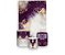 Painel De Festa Vertical 1,50 x 2,20 + Trio De Capas Cilindro - Efeito Marmorizado Roxo e Dourado 108 - Imagem 1
