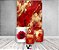 Painel De Festa Vertical 1,50 x 2,20 + Trio De Capas Cilindro - Efeito Marmorizado Vermelho e Dourado 111 - Imagem 2