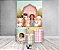 Painel De Festa Vertical 1,50 x 2,20 + Trio De Capas Cilindro - Fazendinha Menina Cute 057 - Imagem 2