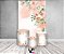 Painel De Festa Vertical 1,50 x 2,20 + Trio De Capas Cilindro - Flores Tom Salmão 132 - Imagem 2