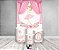 Painel De Festa Vertical 1,50 x 2,20 + Trio De Capas Cilindro - Bailarina Loira Cortina Rosa 039 - Imagem 2