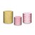 Trio De Capas De Cilindro - Geométrico Rosa com Linhas Douradas 031 - Imagem 1