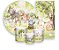 Painel De Festa + Trio De Capas Cilindro + Faixa Veste Fácil - Bosque Cute 026 - Imagem 1