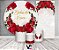 Painel De Festa + Trio De Capas Cilindro + Faixa Veste Fácil - Bodas de Ouro Rosas Vermelhas 017 - Imagem 2