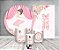 Kit 2 Painéis De Festa + Trio De Capas Cilindro - Bailarina Morena e Flores 018 - Imagem 2