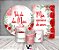 Kit 2 Painéis De Festa + Trio De Capas Cilindro - Dia das Mães Rosas Vermelhas 026 - Imagem 2