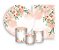 Kit 2 Painéis De Festa + Trio De Capas Cilindro - Floral Tons Salmão 052 - Imagem 1