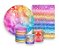 Kit 2 Painéis De Festa + Trio De Capas Cilindro - Efeito Glitter Arco-Íris 044 - Imagem 1