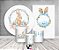Kit 2 Painéis De Festa + Trio De Capas Cilindro - Feliz Páscoa Coelho com Ovos 009 - Imagem 2