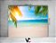 Fundo Fotográfico 1,55 x 1,20 - Praia Tropical Com Por do Sol 038 - Imagem 2