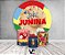 Painel De Festa Redondo 1,50 x 1,50 + Trio De Capas Cilindro - Festa Junina Flor de Mandacaru 039 - Imagem 2