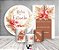 Kit 2 Painéis De Festa + Trio De Capas Cilindro - Floral Boho Mocha Bodas de Estanho 021 - Imagem 2