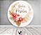 Painel De Festa Redondo 1,50x1,50 - Floral Boho Mocha Bodas de Pérola 042 - Imagem 2