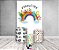 Painel De Festa Vertical 1,50 x 2,20 + Trio De Capas Cilindro - Formatura ABC Arco-Íris com Lapís Colorido 031 - Imagem 2
