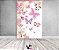 Painel De Festa Vertical 1,50 x 2,20 - Meia Lua de Flores e Borboletas Rosa 158 - Imagem 2