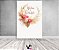 Painel De Festa Vertical 1,50 x 2,20 - Floral Boho Mocha Bodas de Ouro 042 - Imagem 2
