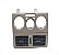Moldura Central Difusor Fiat Palio Siena 2010 735336638 C263 - Imagem 1