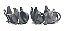 Kit 04 Maçanetas Interna Nissan March Versa 2013 A 2017 #50 - Imagem 6