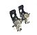 Par Dobradiça Porta Traseira Esquerda Peugeot 206 2002 C206 - Imagem 1