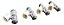 Kit 4 Bico Injetor Citroen C4 Peugeot 307 308  2.0 Flex C354 - Imagem 3