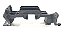 Suporte Seletor Marcha Mercedes Classe A 160 1999 C324 - Imagem 1