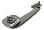 Alça De Teto Renault Scenic 2000 2001 2002 2003 2004 2005 Cinza - Imagem 5