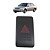 Botão Interruptor Pisca Alerta Honda Civic 2001 2002 A 2006 Preto - Imagem 1