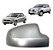 Capa Retrovisor Renault Sandero Logan Lado Direito Prateado - Imagem 1