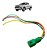 Chicote Conector Plug Camera Retrovisor Direito Hilux 2022 - Imagem 1