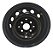Roda Ferro Aro 13 4x100 Volkswagen Gol G4 2005 2006 A 2012 Preto - Imagem 4
