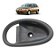Moldura Maçaneta Interna Direita Fiat Palio 1997 1998 A 2005 Preto Dianteira/traseira - Imagem 1