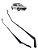 Par Braço Limpador Parabrisa Peugeot 206 2000 2001 A 2010 Esquerdo - Imagem 1