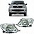 Par De Farol Toyota Hilux 2005 2006 2007 2008 a 2011 Cristal - Imagem 2
