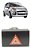 Botão Central Pisca Alerta Citroën C3 Picasso 2010 A 2015 Preto - Imagem 1