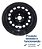 Roda Ferro Aro 14 4x100 Chevrolet Onix Prisma 2013 A 2019 Preto - Imagem 2