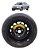 Roda Estepe Aro 16 5x112 Vw Jetta Variant 2007 2008 A 2010 Preto - Imagem 1