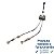 Alavanca Trambulador Manual Fiat Palio Weekend 2001 A 2004 - Imagem 2