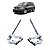 Par Dobradiça Capô Dodge Journey Freemont 2009 2010 A 2018 - Imagem 1