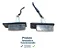 Par Lanterna Luz Placa Nissan Sentra 2008 2009 2010 A 2012 - Imagem 2